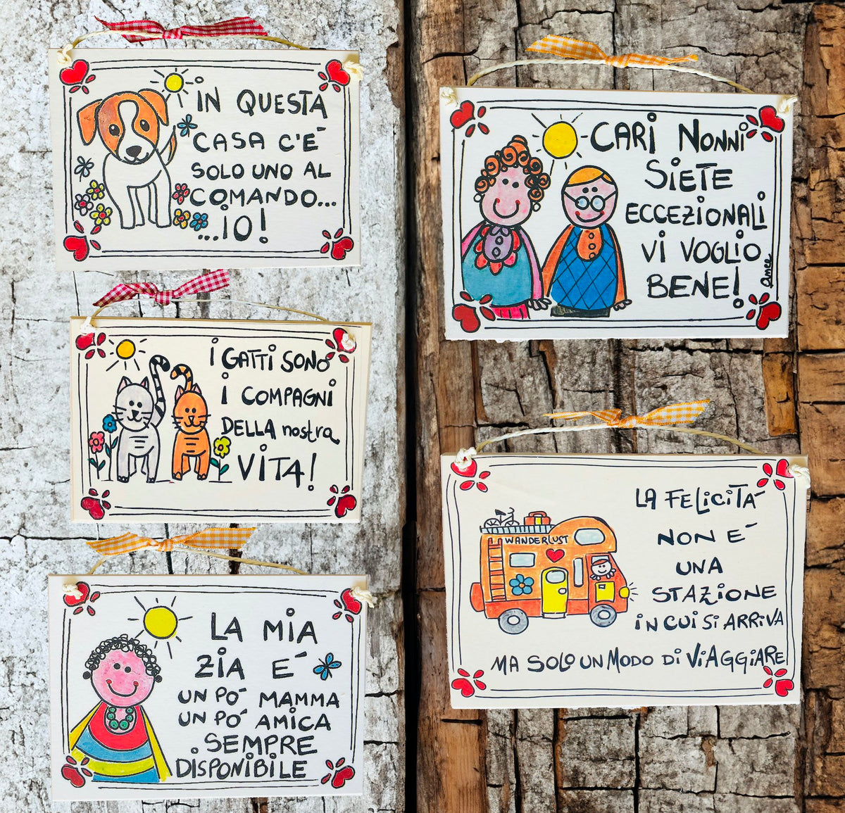 Targhette in legno
