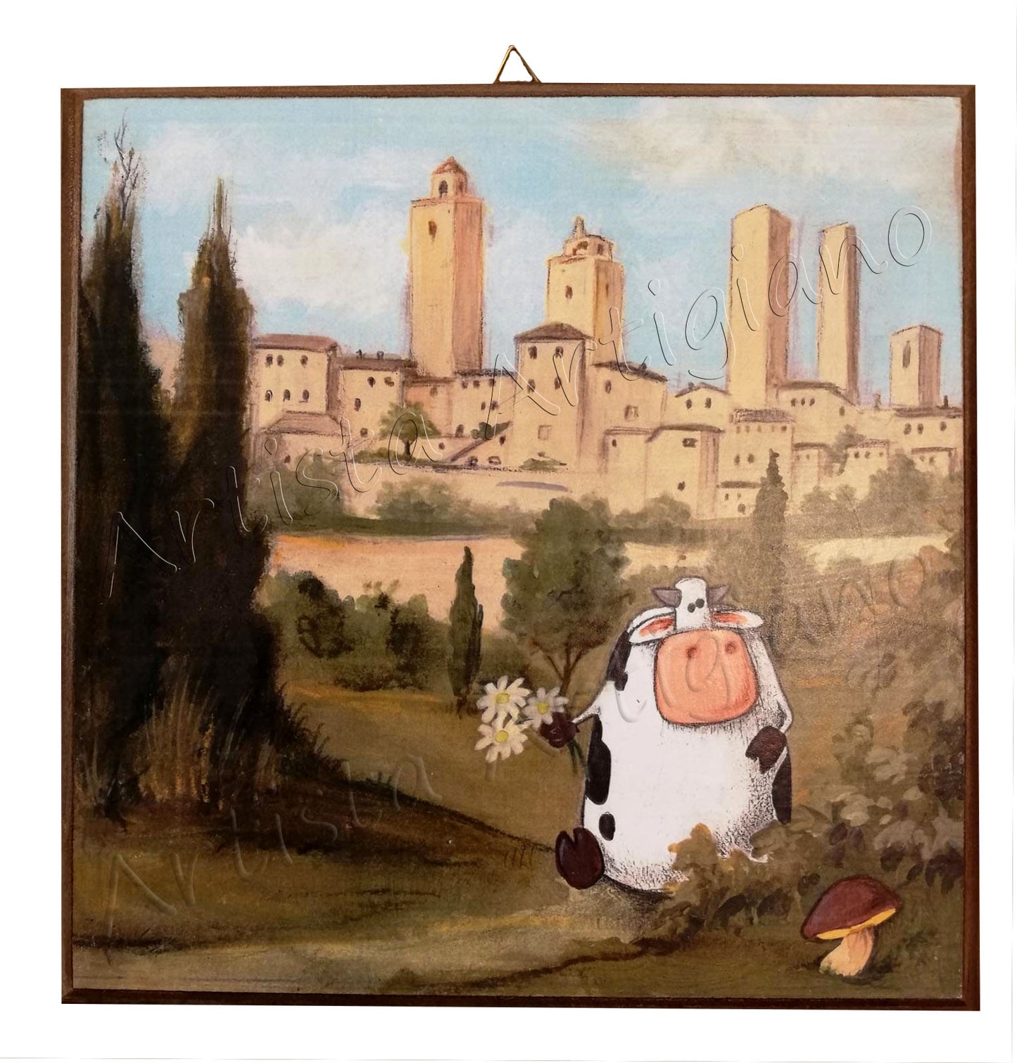 Mucca a San Gimignano