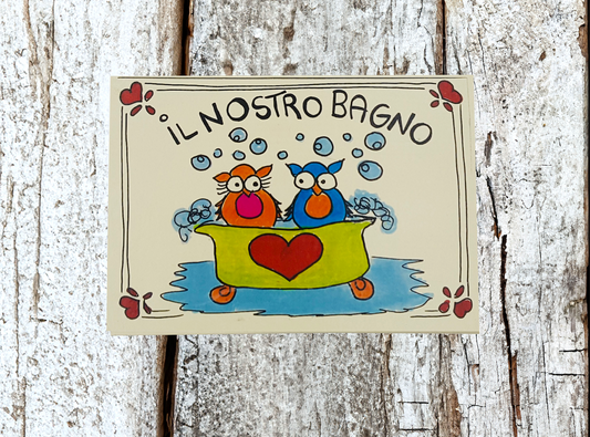 Targhetta Bagno